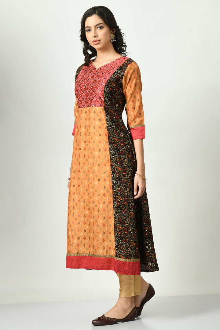 Multi Yoke Embroidered Dress