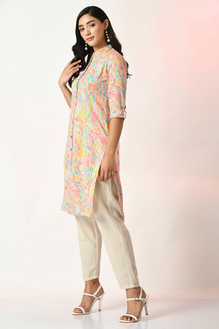 Multi Printed Kurta