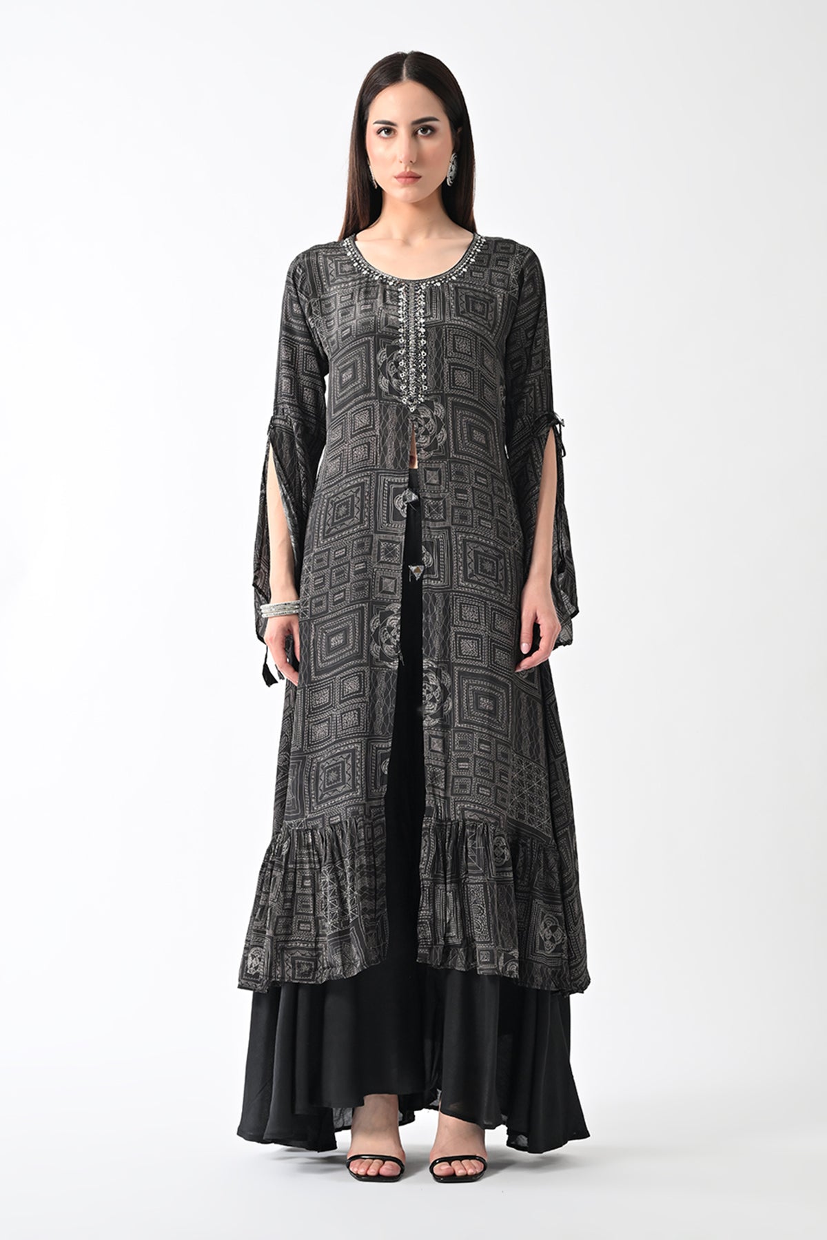 Black Printed Dress