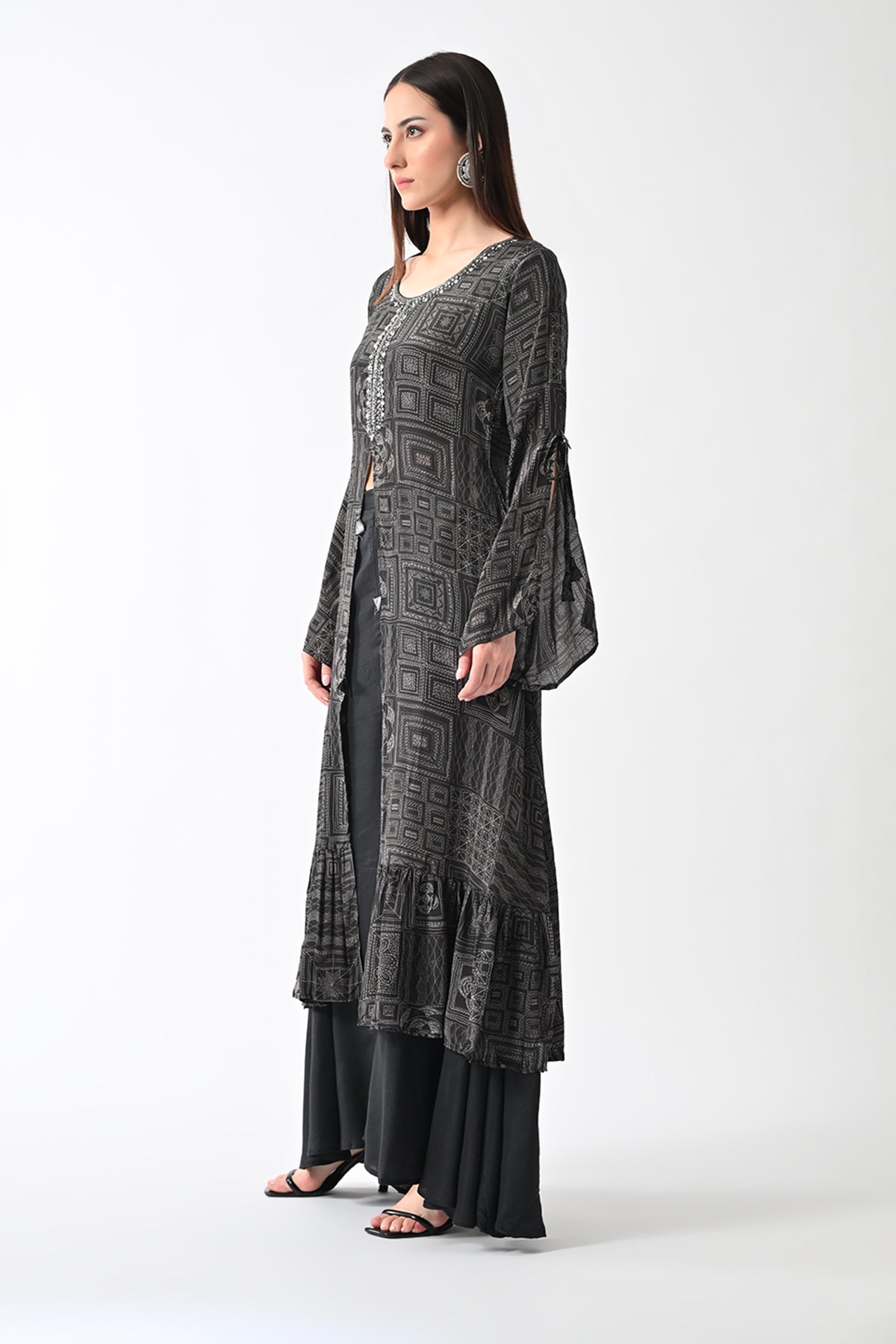 Black Printed Dress