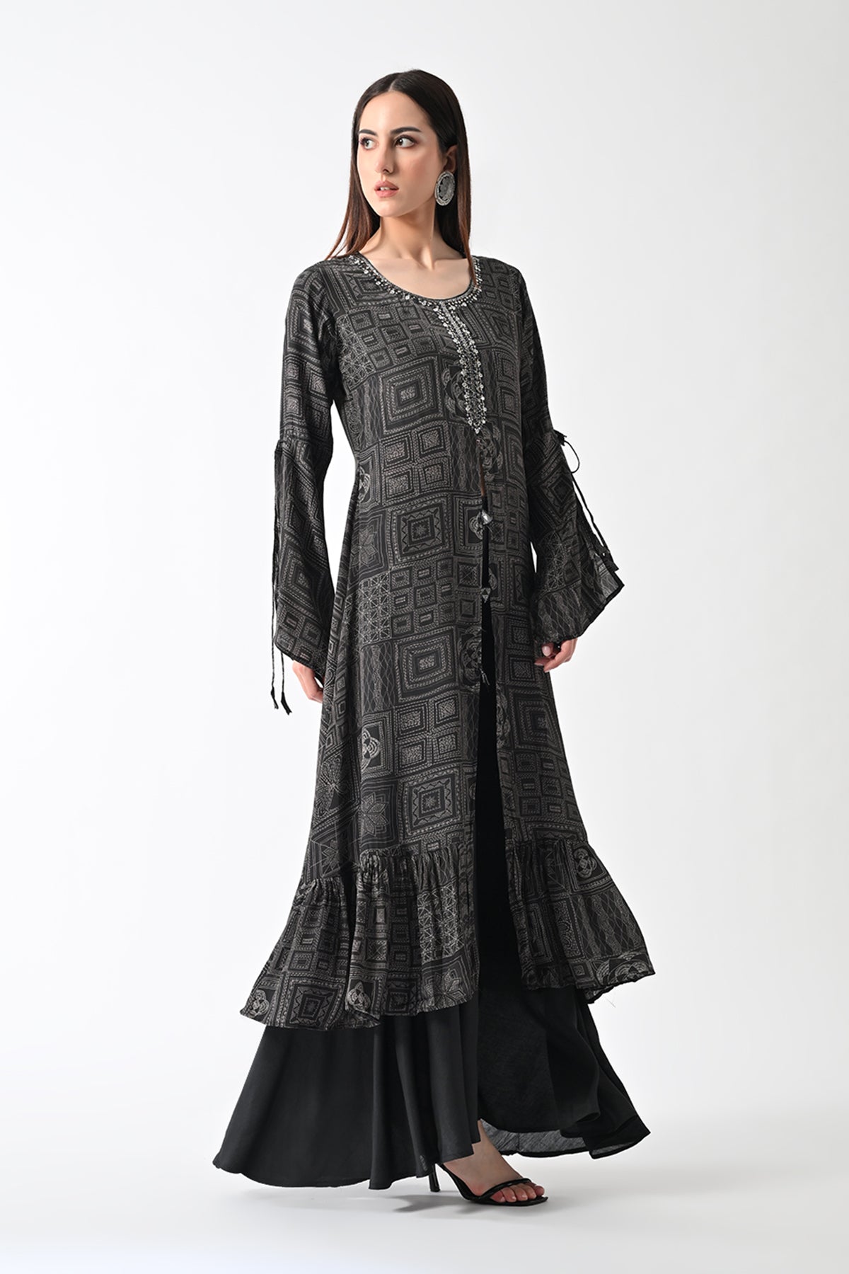Black Printed Dress
