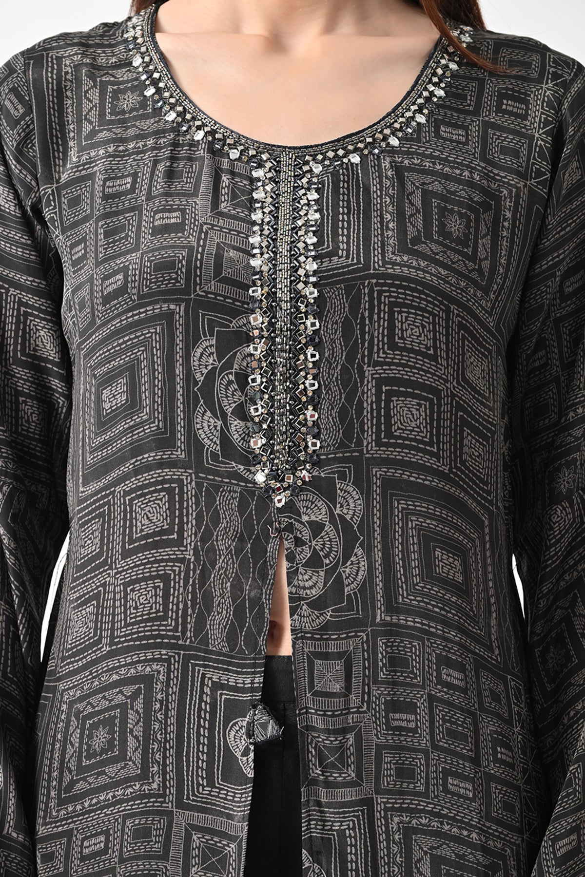 Black Printed Dress