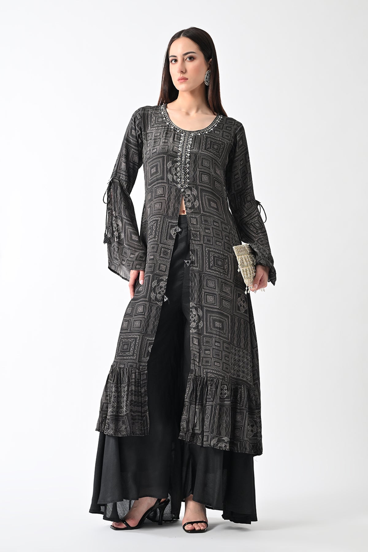 Black Printed Dress