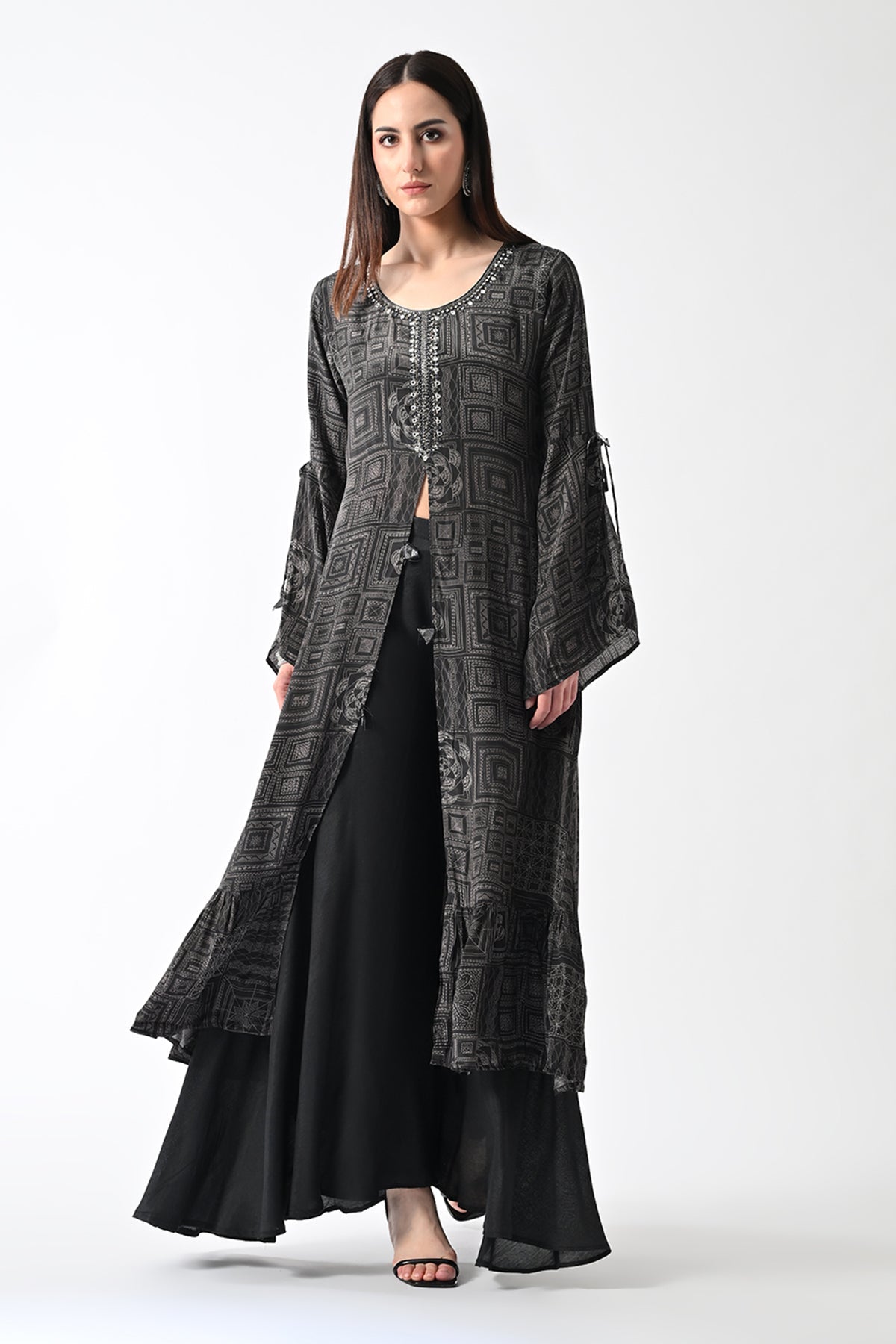 Black Printed Dress