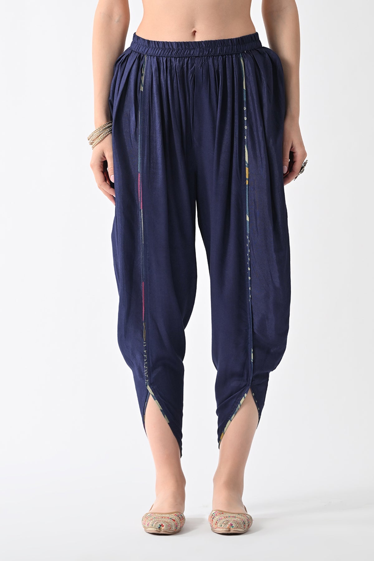 Blue Printed Kurta Set (3 Piece)