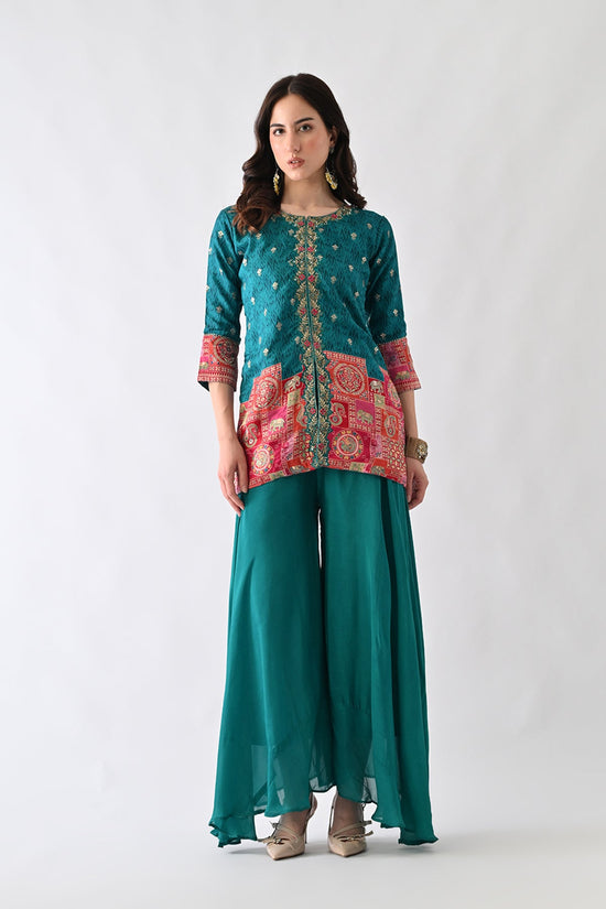 Green Zari Embroidered Co-Ord Set