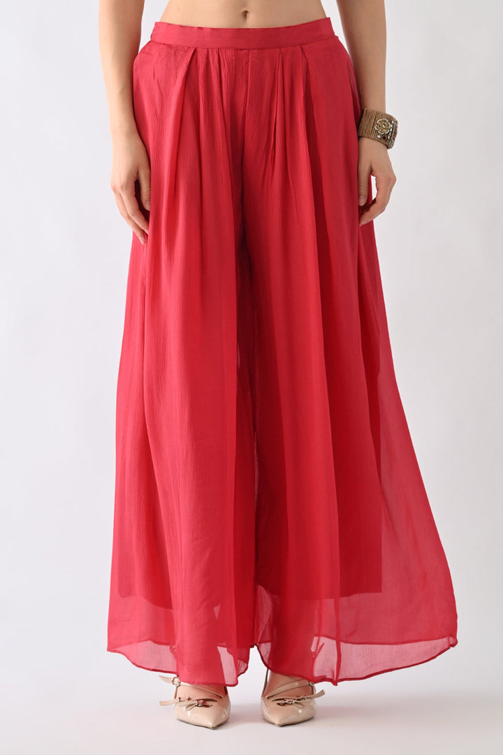 Pink Printed Kaftan Set (3 Piece)