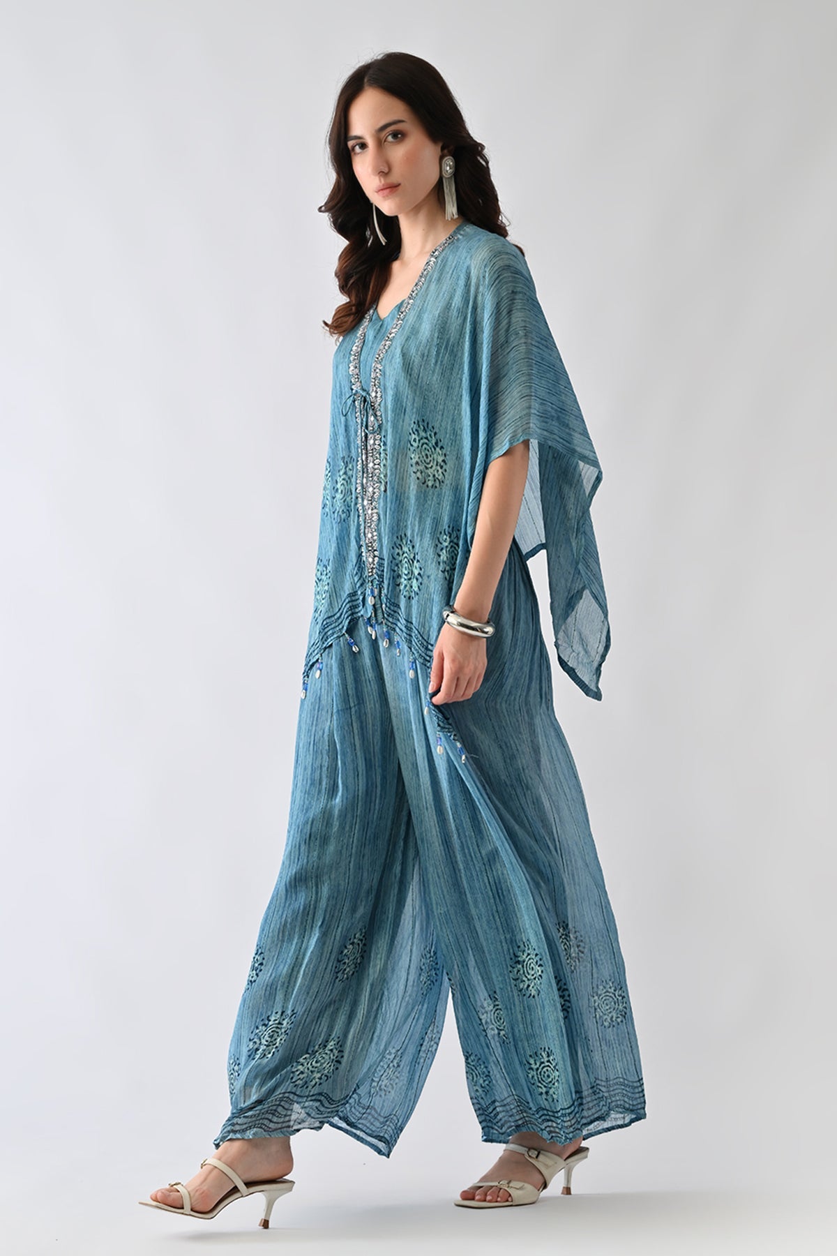 Blue Printed Co-Ord Set
