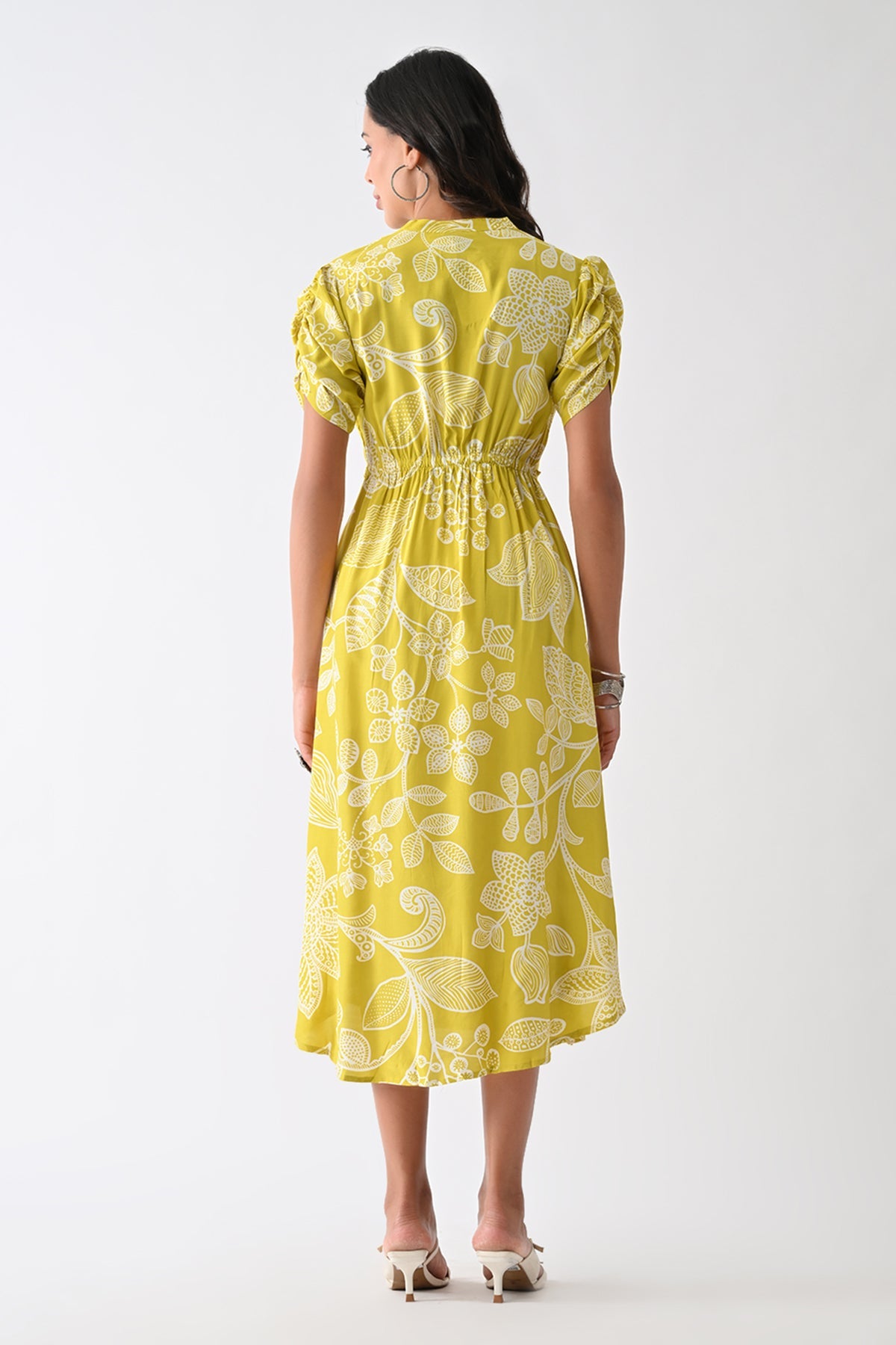 Yellow Printed Dress