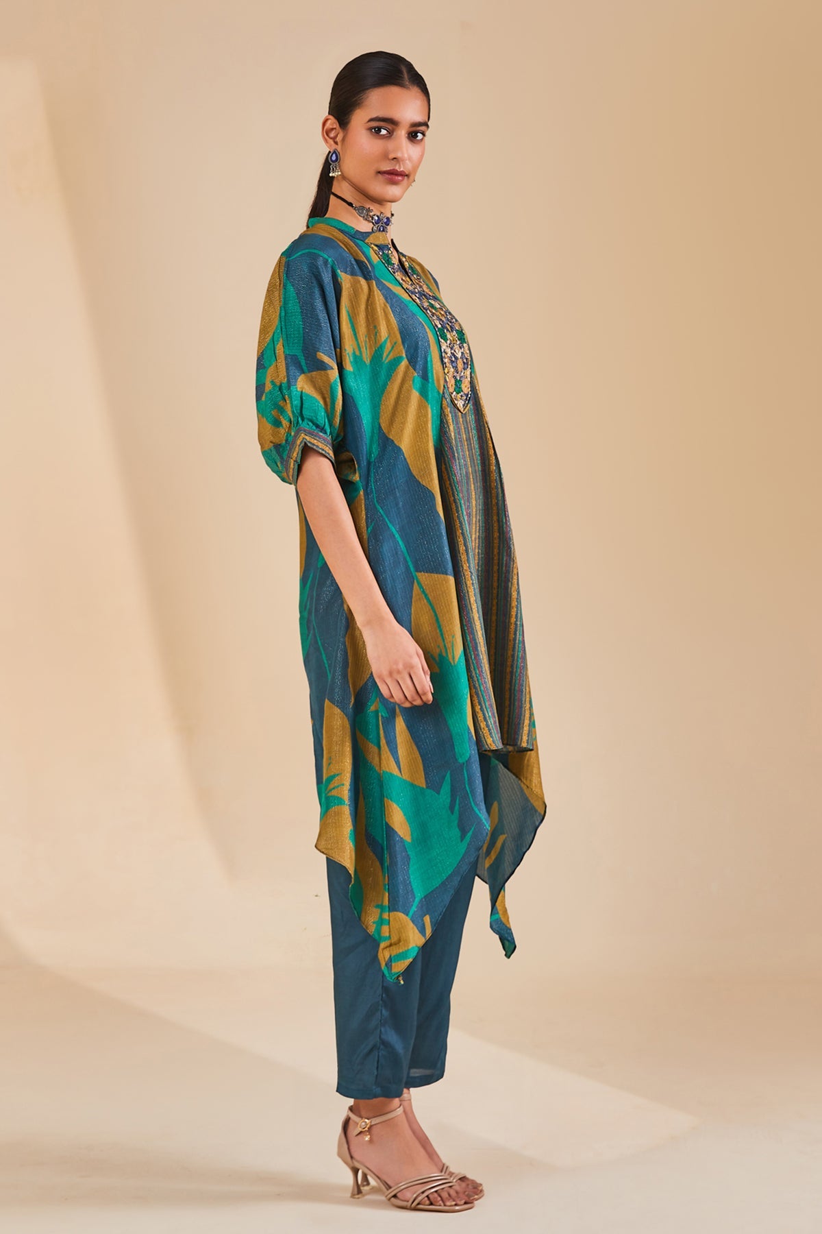 Multi Printed Kurta Set