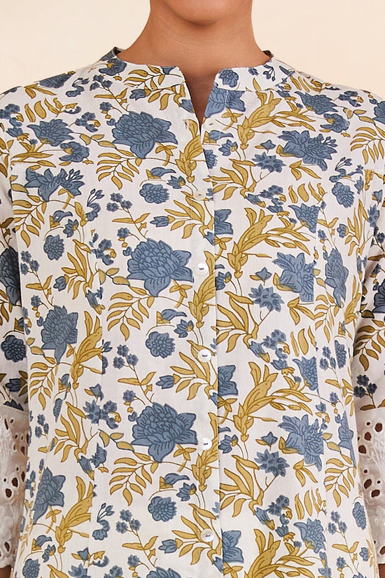 White Printed Kurta