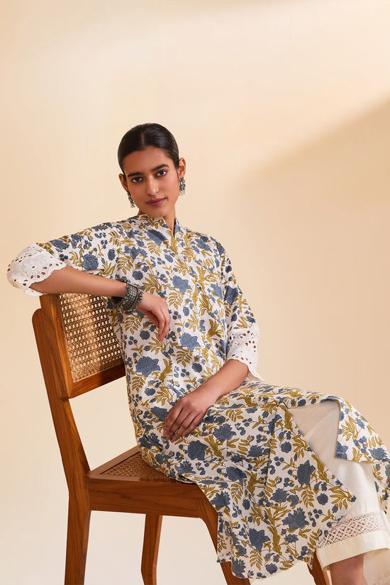 White Printed Kurta