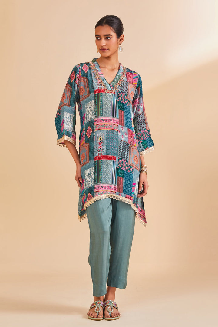 Multi Printed Kurta Set