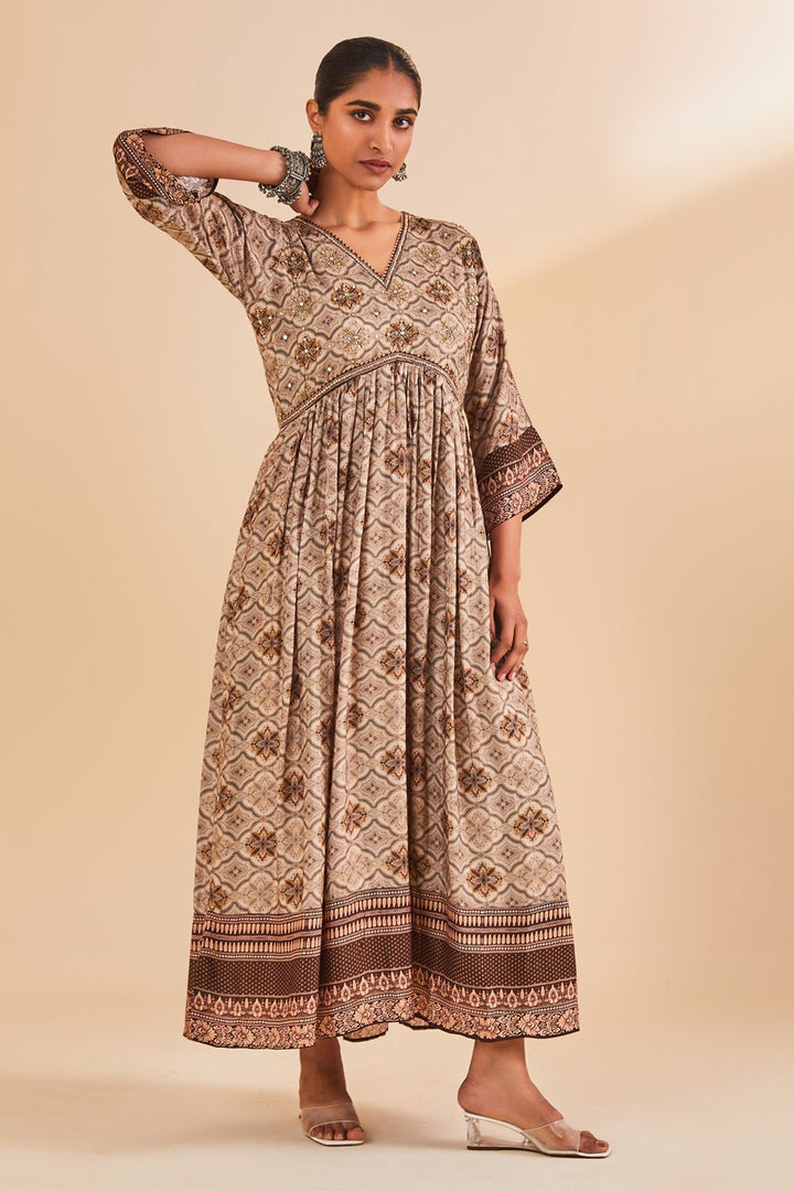 Grey Printed Dress