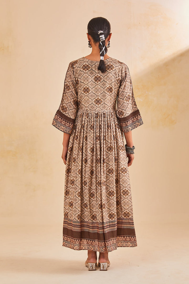 Grey Printed Dress