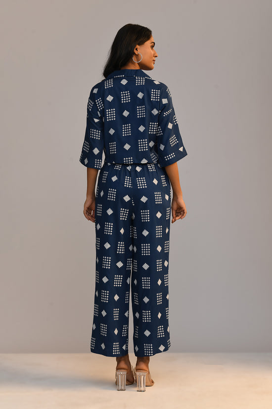 Blue Printed Co-ord Set