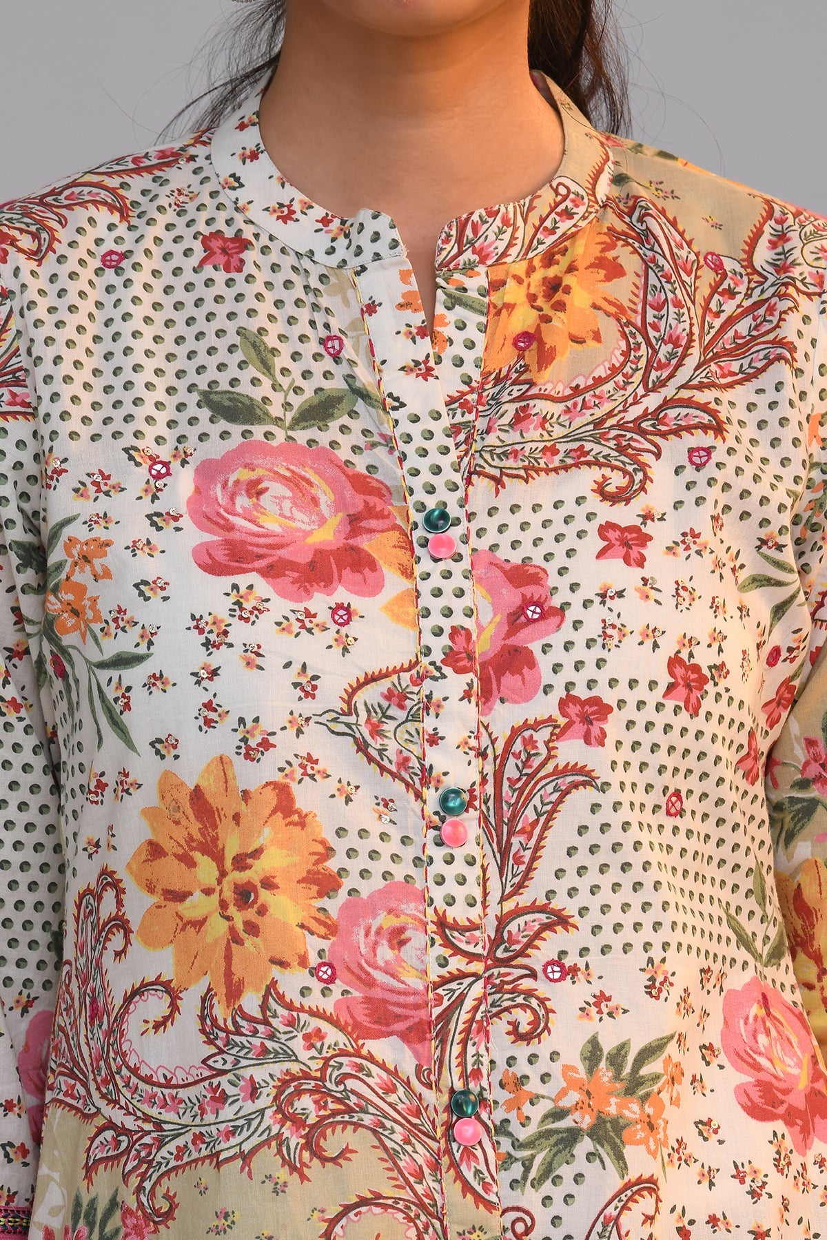 White Printed Dress