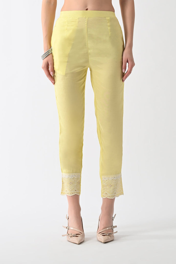 Yellow Embellished Kurta Set (2 Piece)