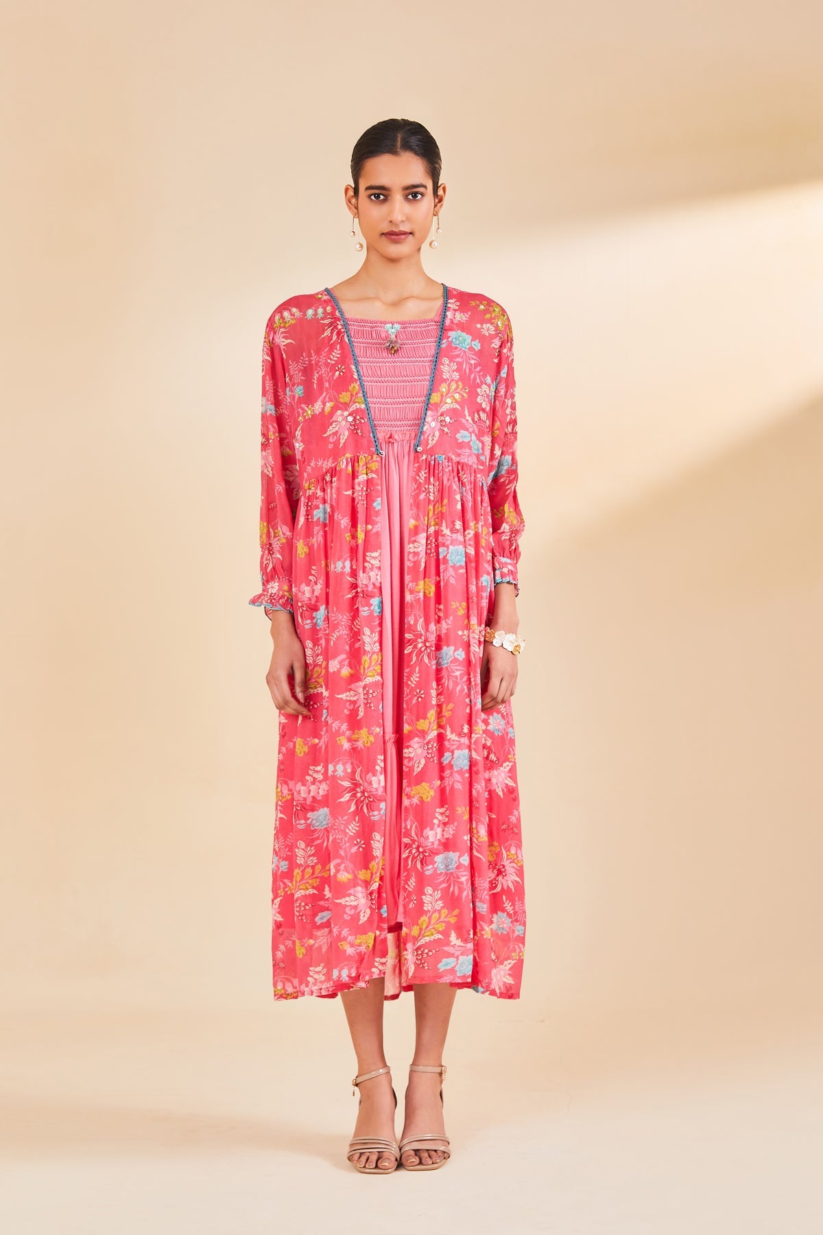 Pink Printed Dress