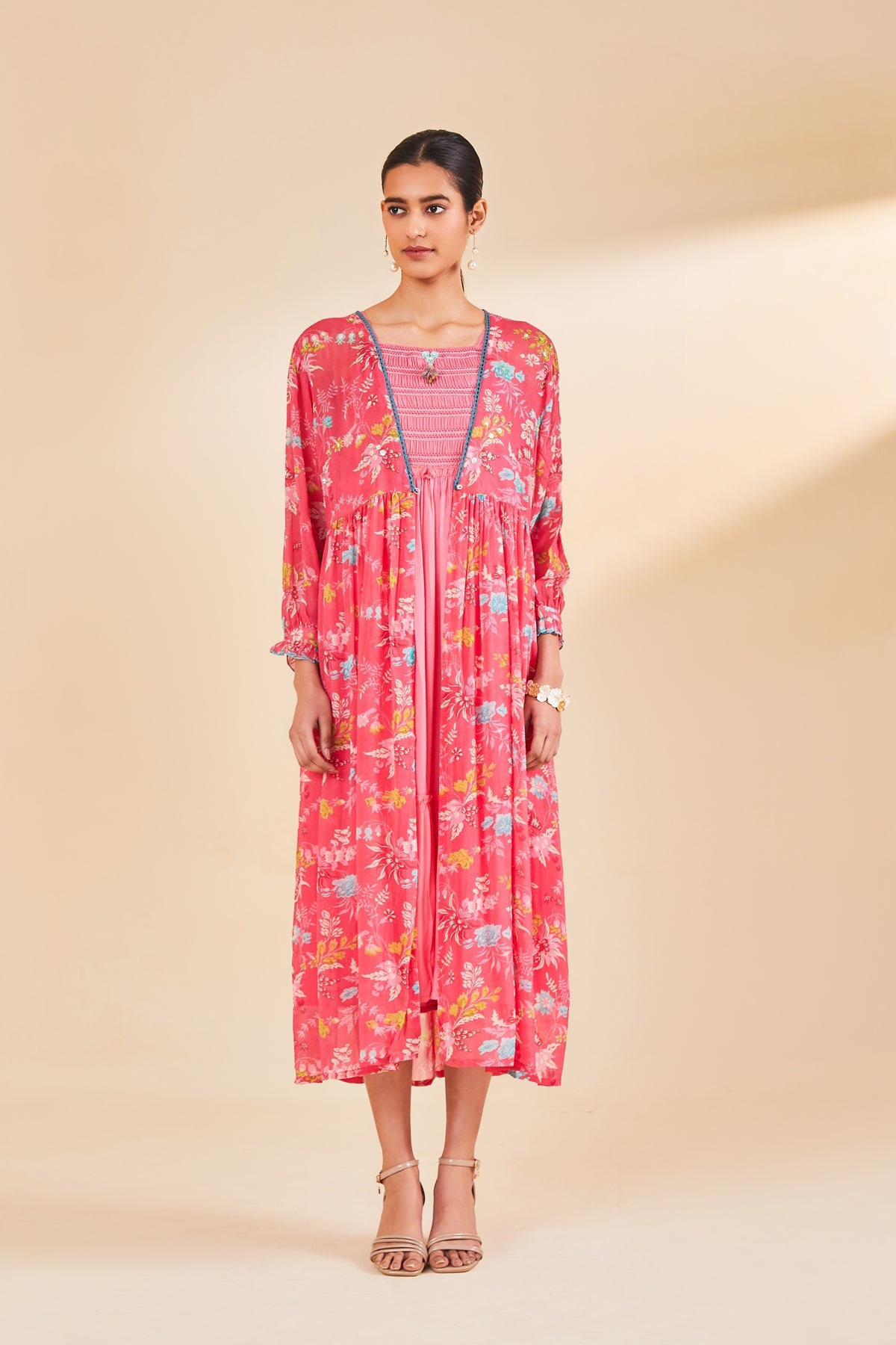 Pink Printed Dress