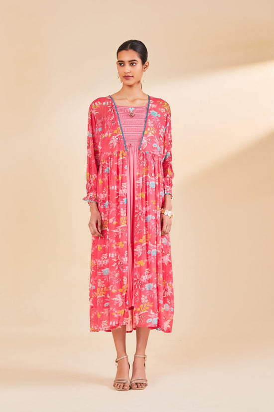 Pink Printed Dress