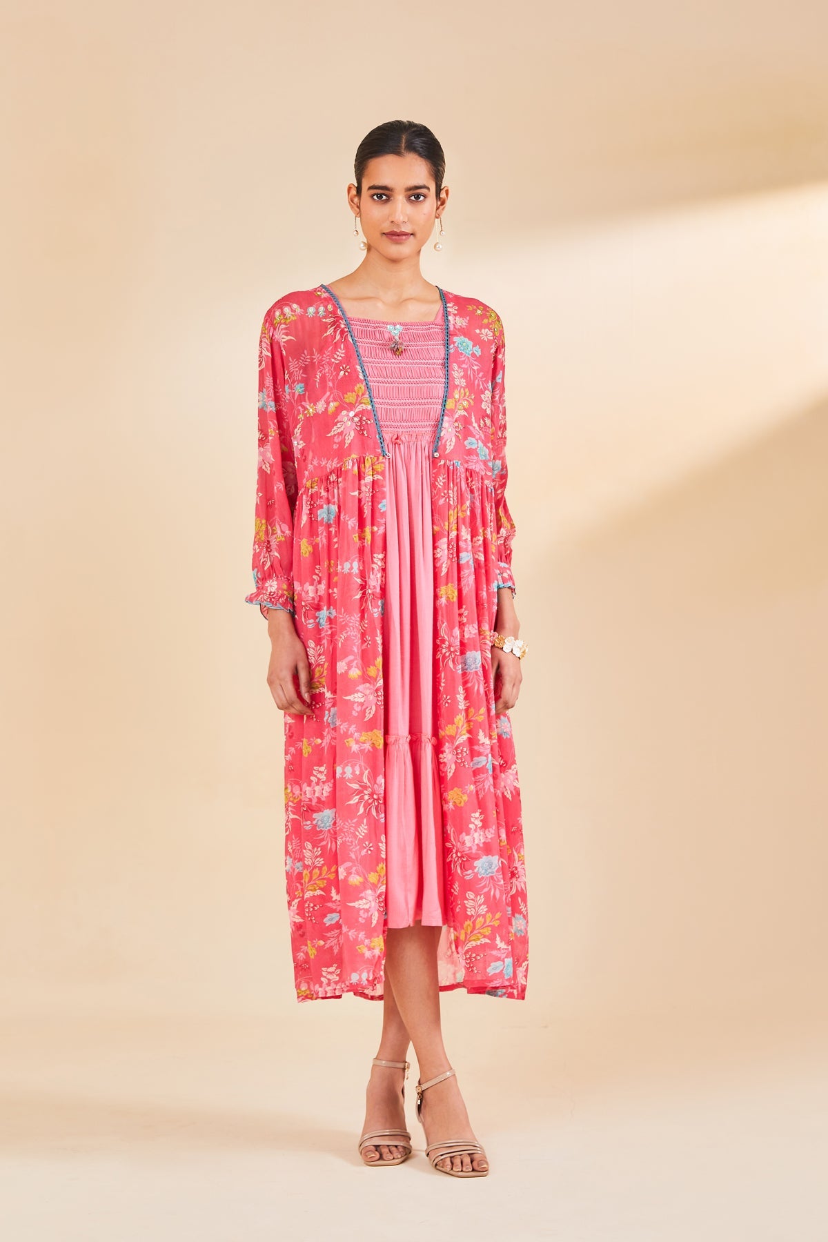 Pink Printed Dress