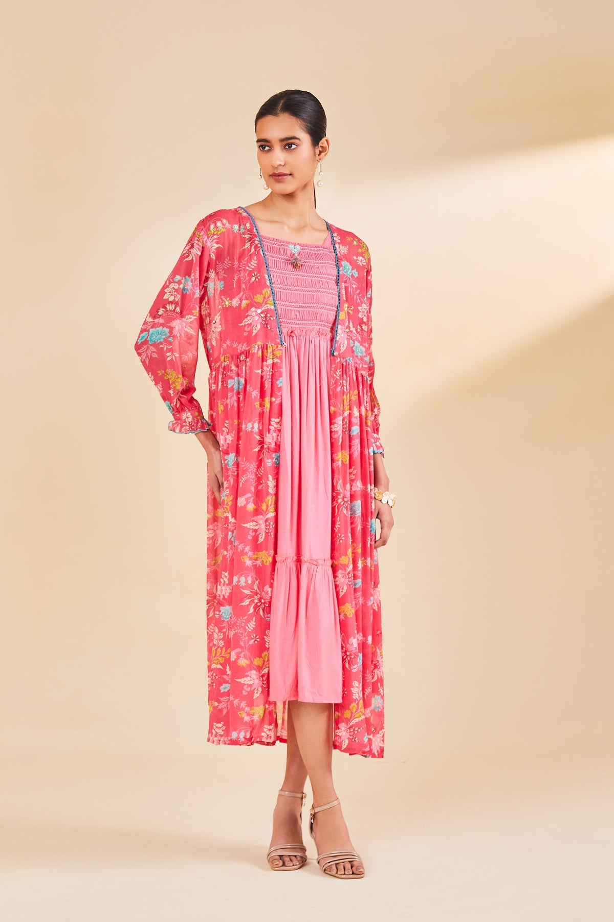 Pink Printed Dress