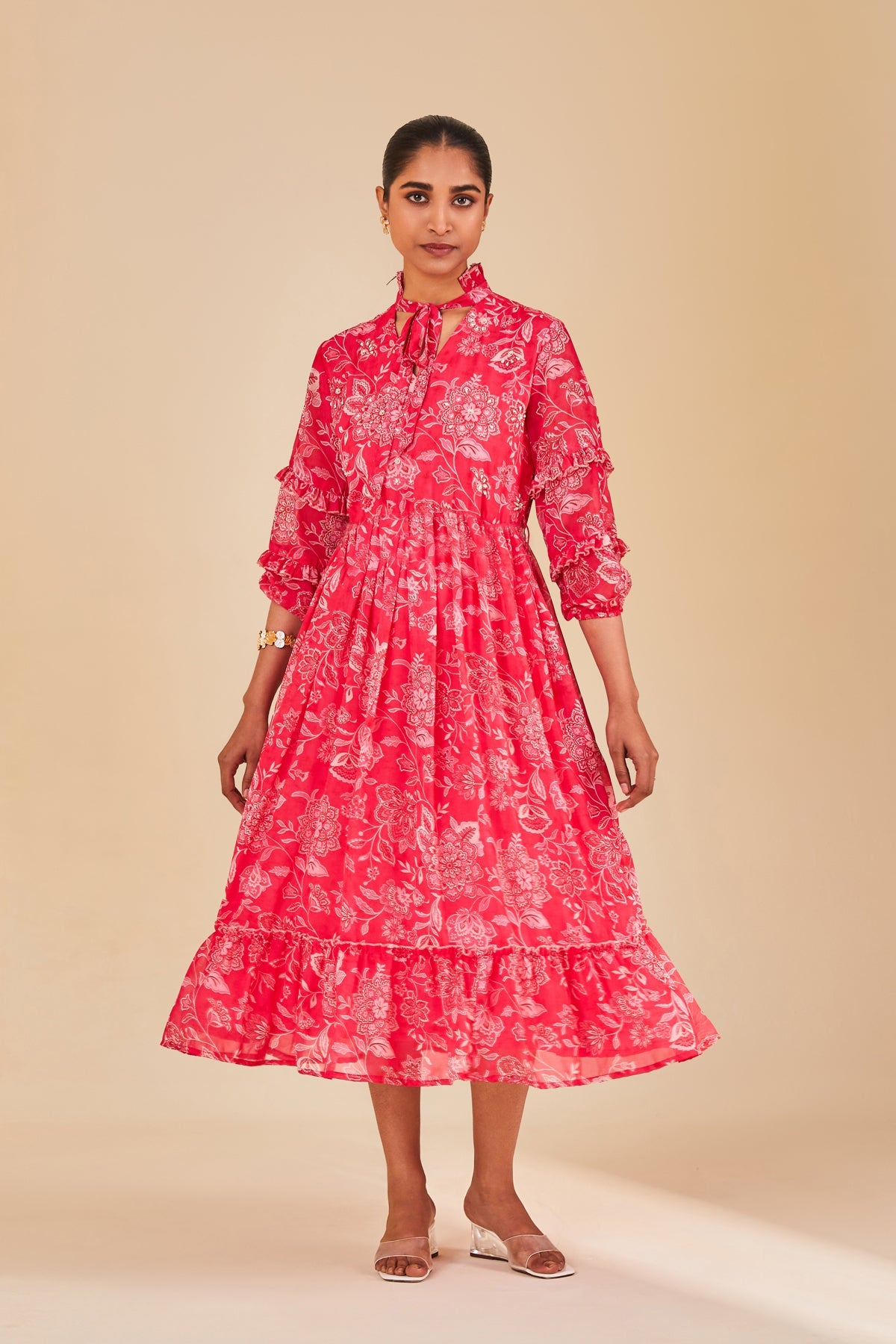 Pink Printed Dress