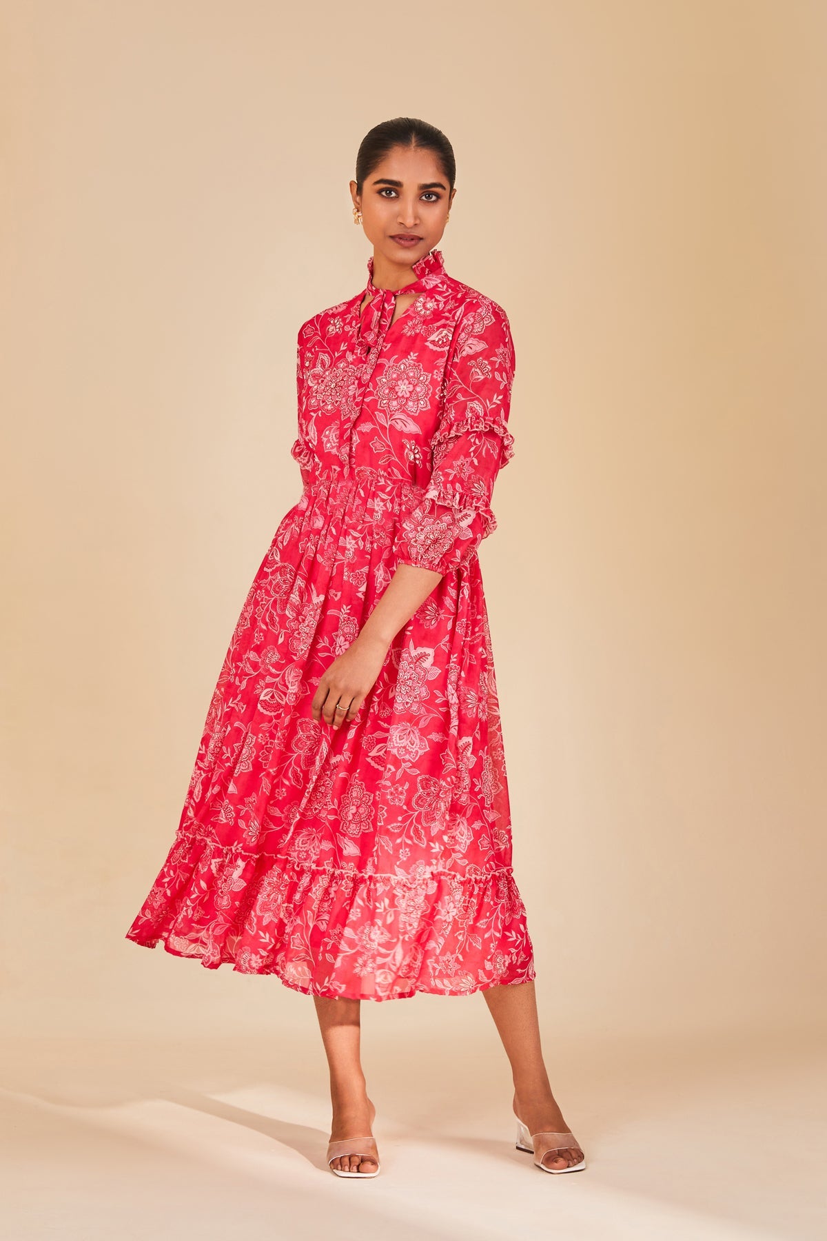 Pink Printed Dress