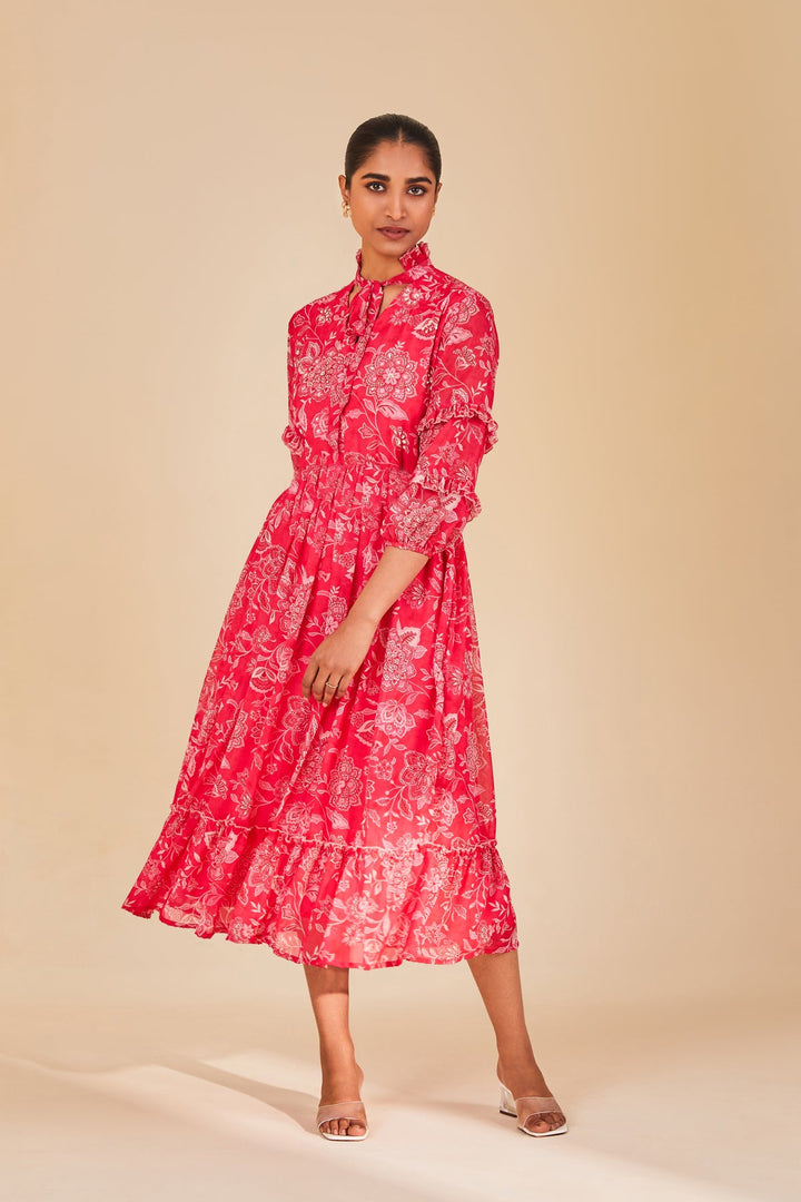 Pink Printed Dress