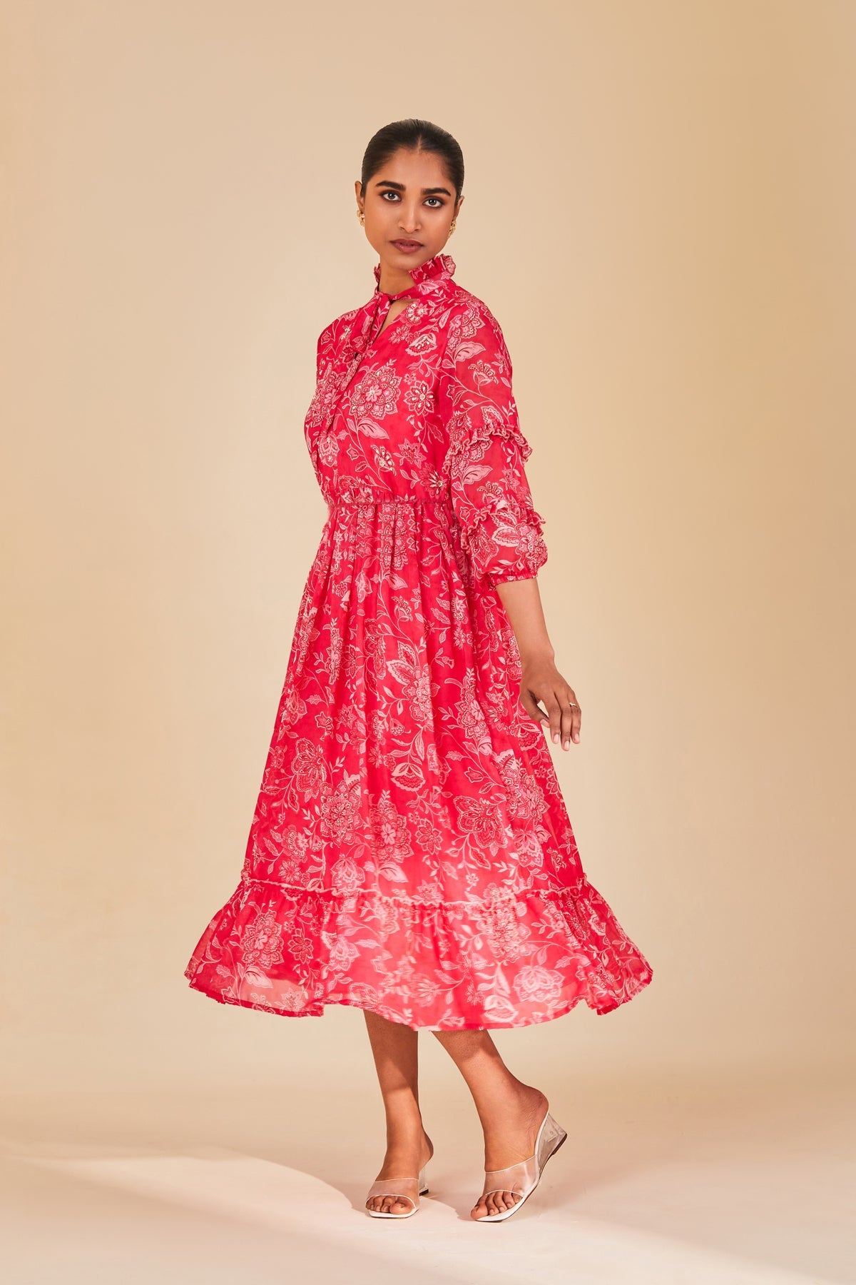 Pink Printed Dress