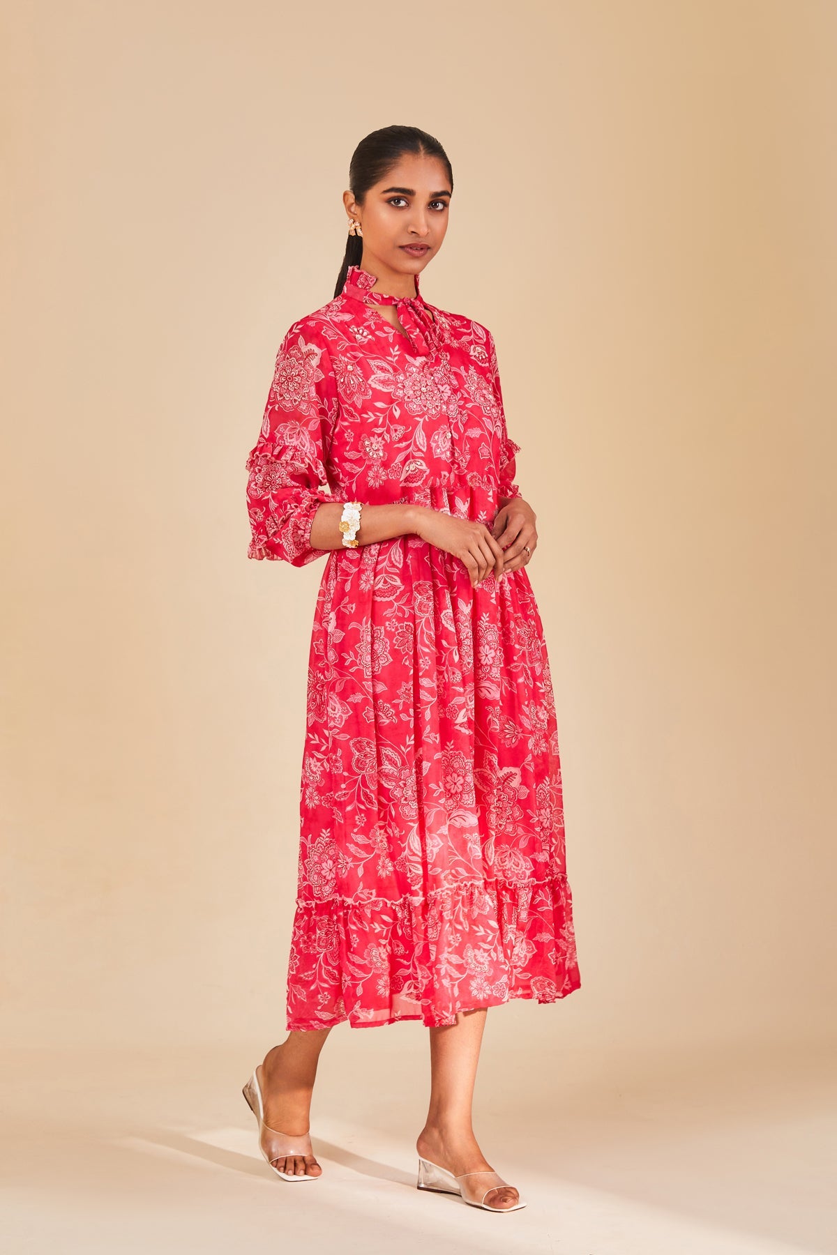 Pink Printed Dress