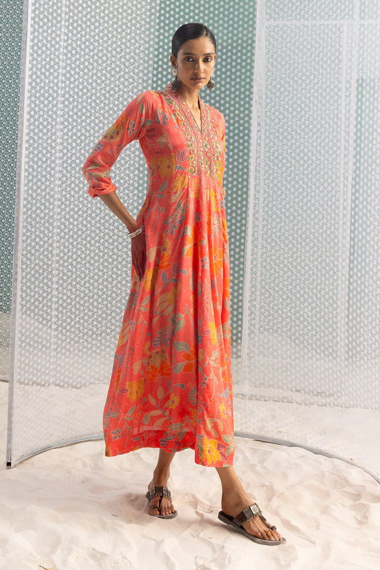 Pink Printed Dress