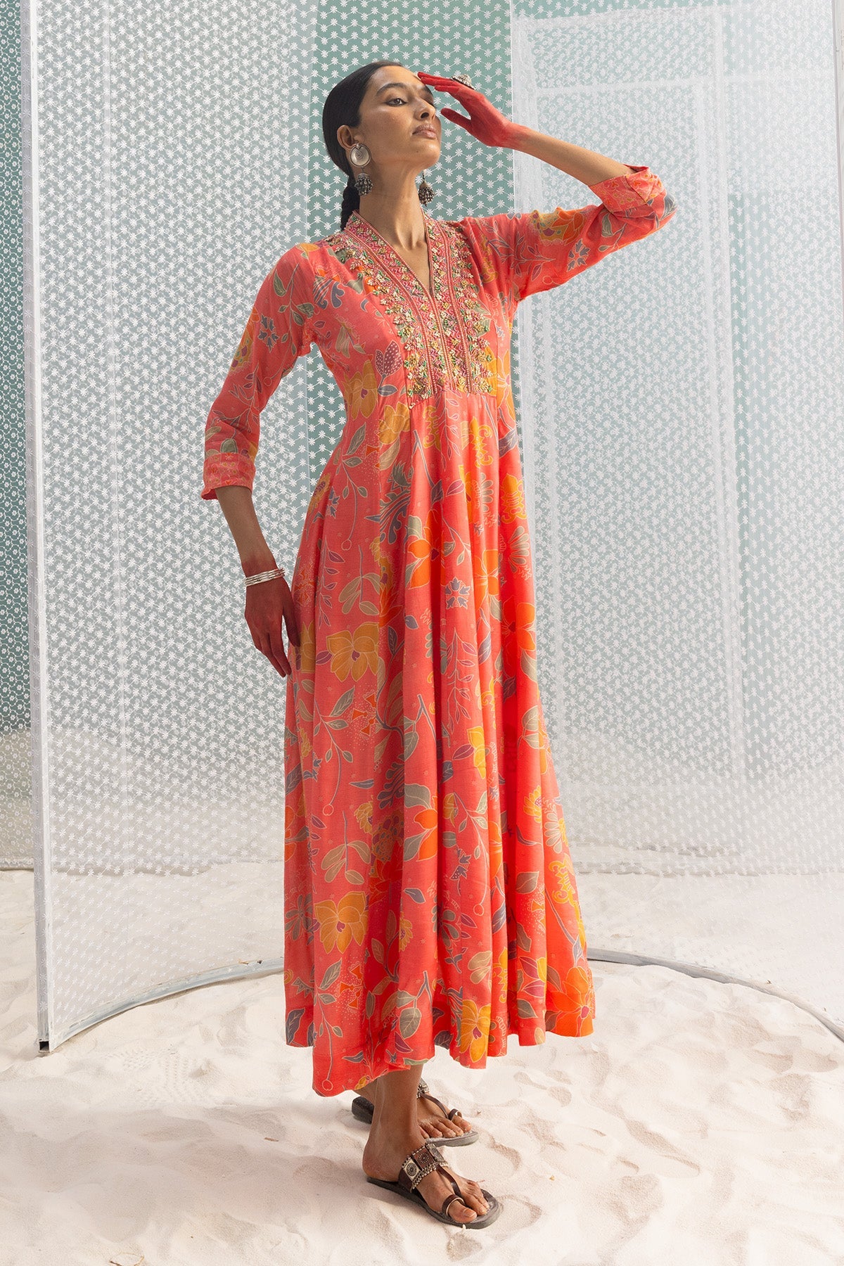 Pink Printed Dress