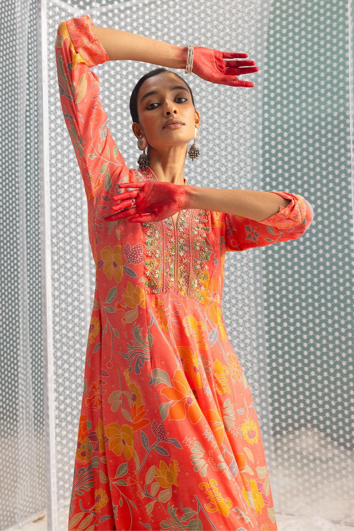 Pink Printed Dress