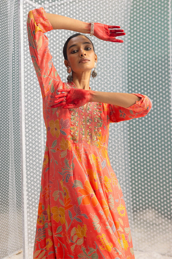 Pink Printed Dress