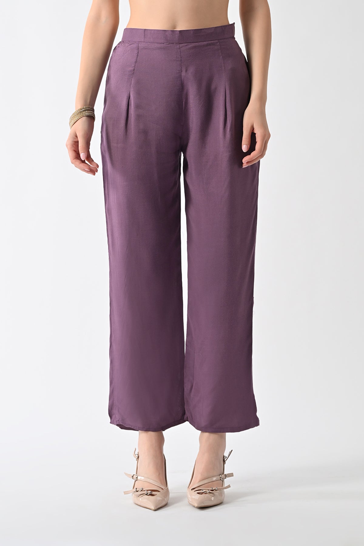 Purple Solid Co-Ord Set