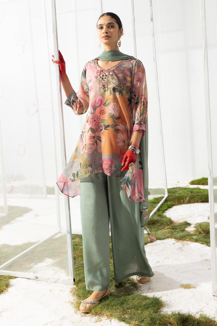 Multi-Printed Kurta Set