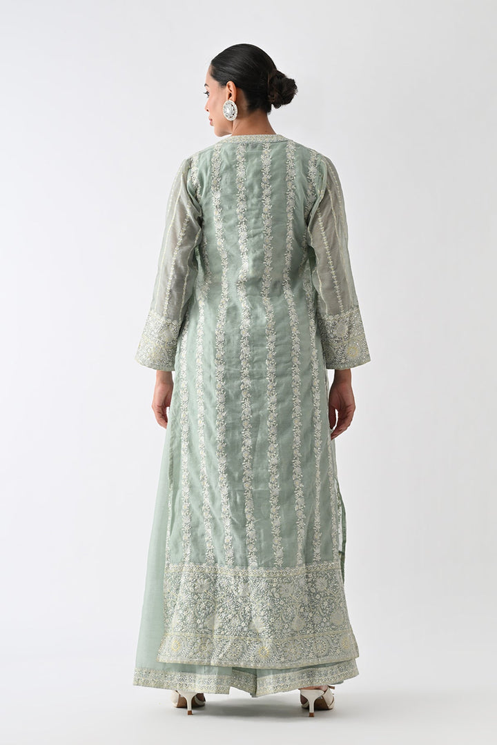 Green Embroidered Co-Ord Set