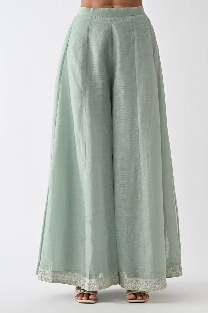 Green Embroidered Co-Ord Set