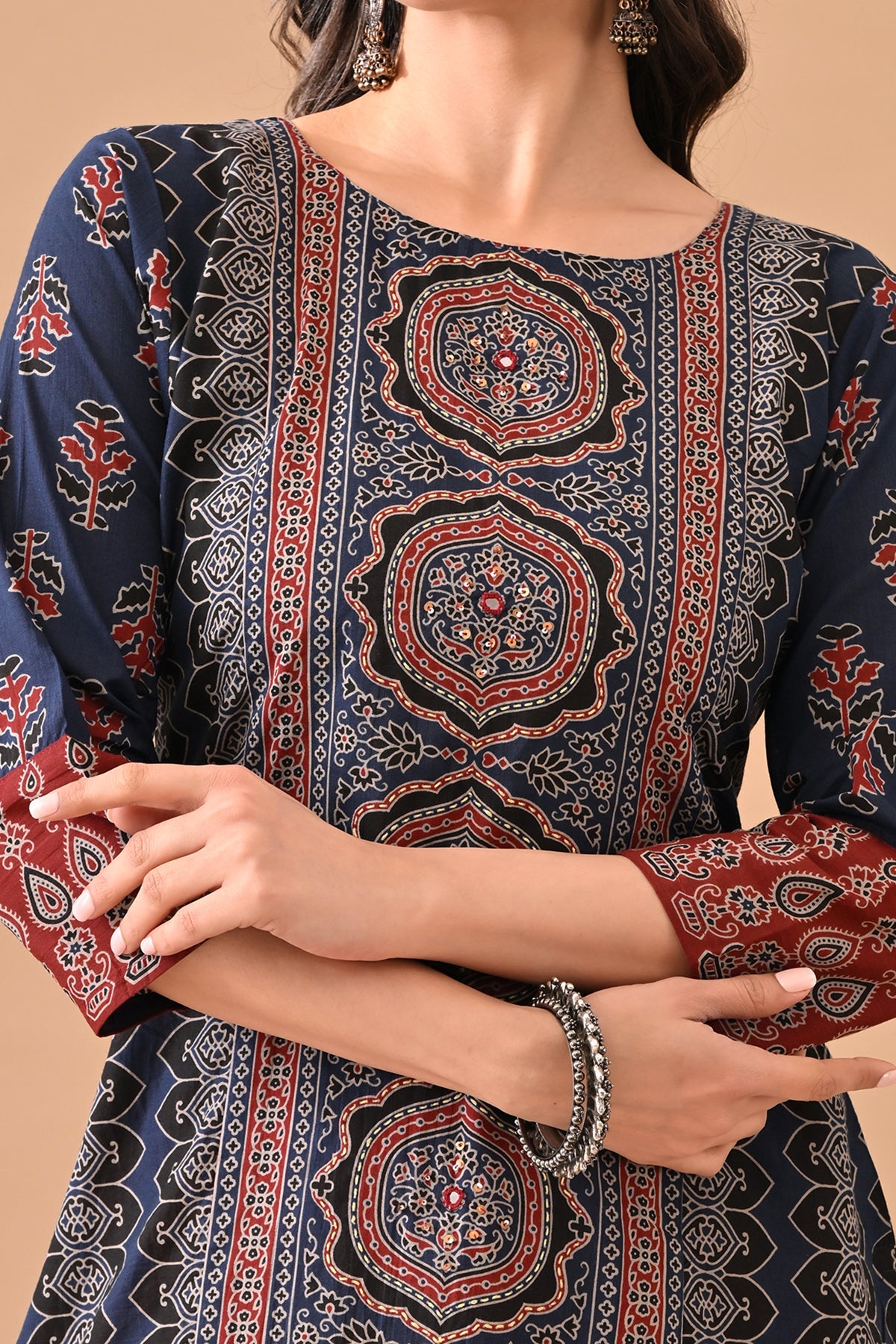 Blue Printed Kurta