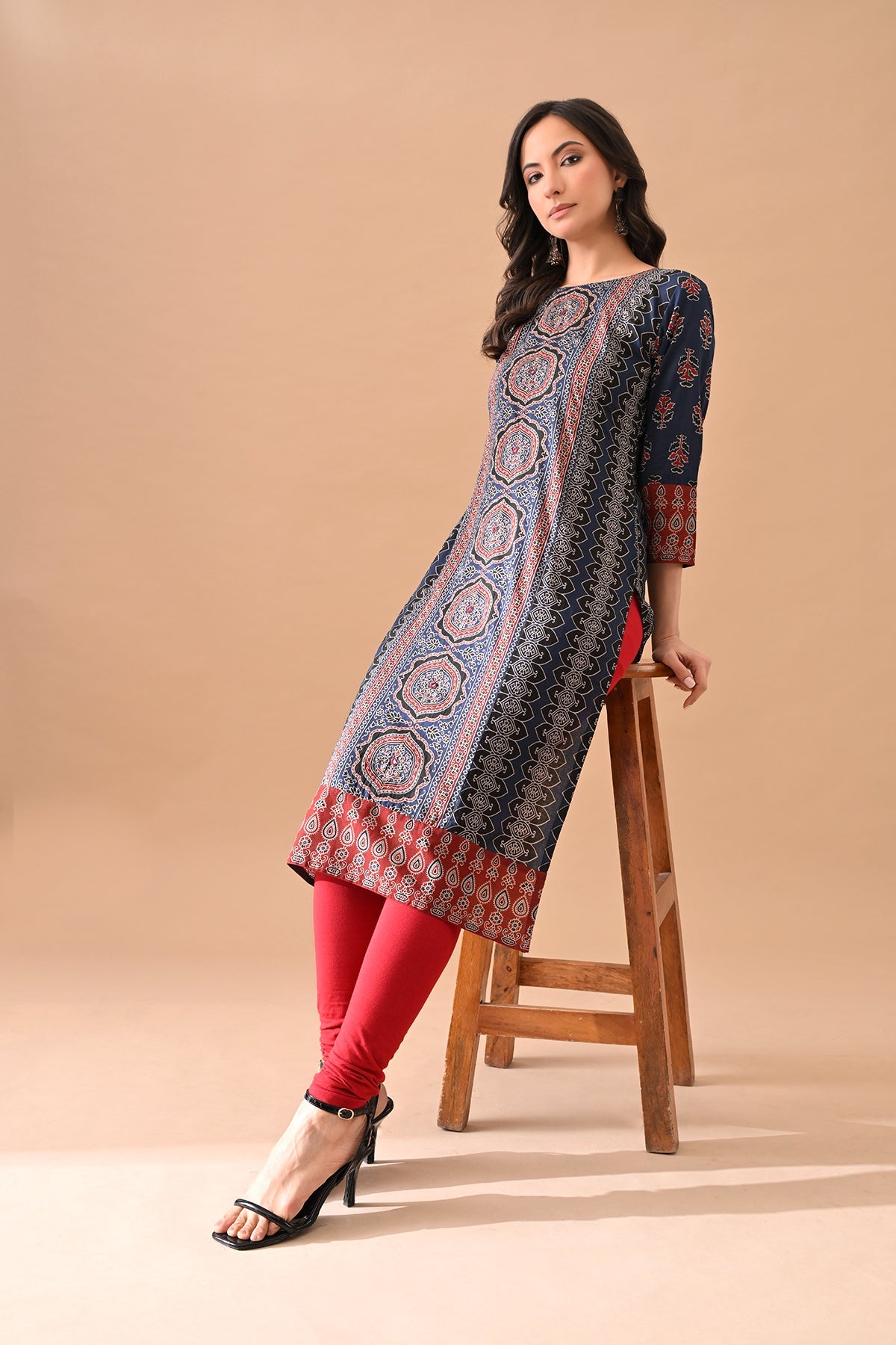 Blue Printed Kurta