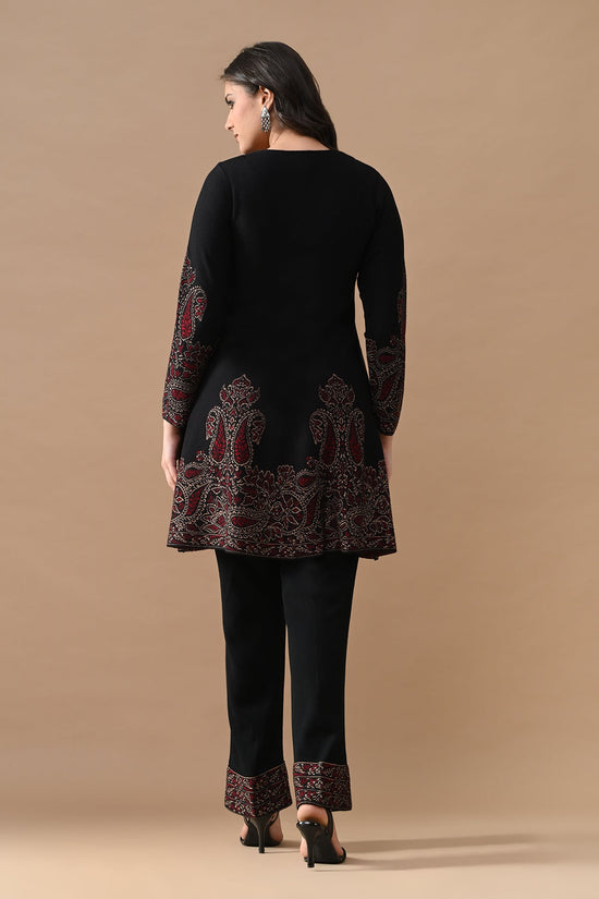 Winter Black  Printed Woven Co-ord Set