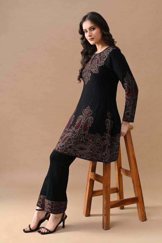 Winter Black  Printed Woven Co-ord Set
