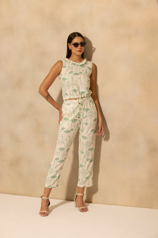 Cream Printed Co-Ord Set