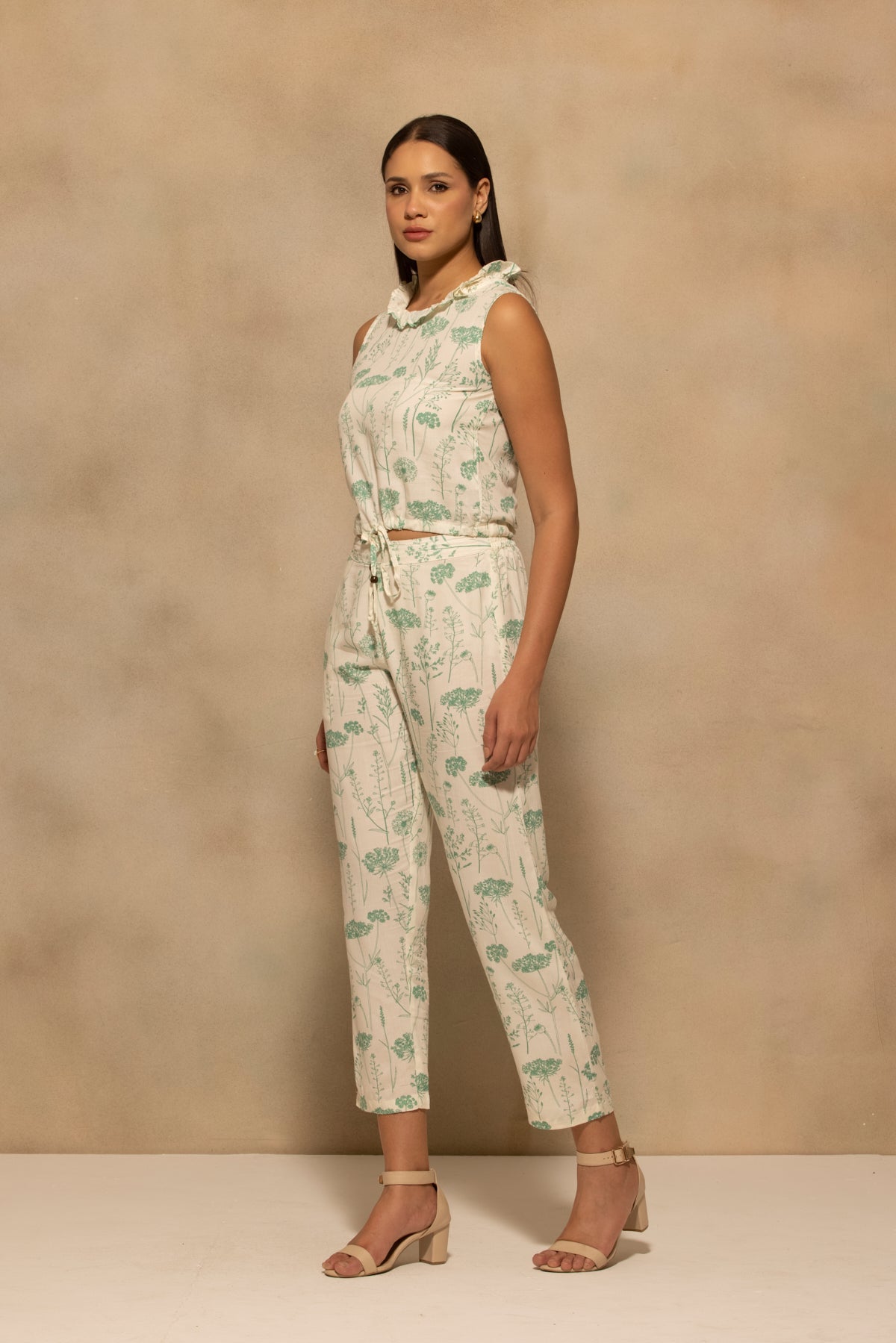 Cream Printed Co-Ord Set