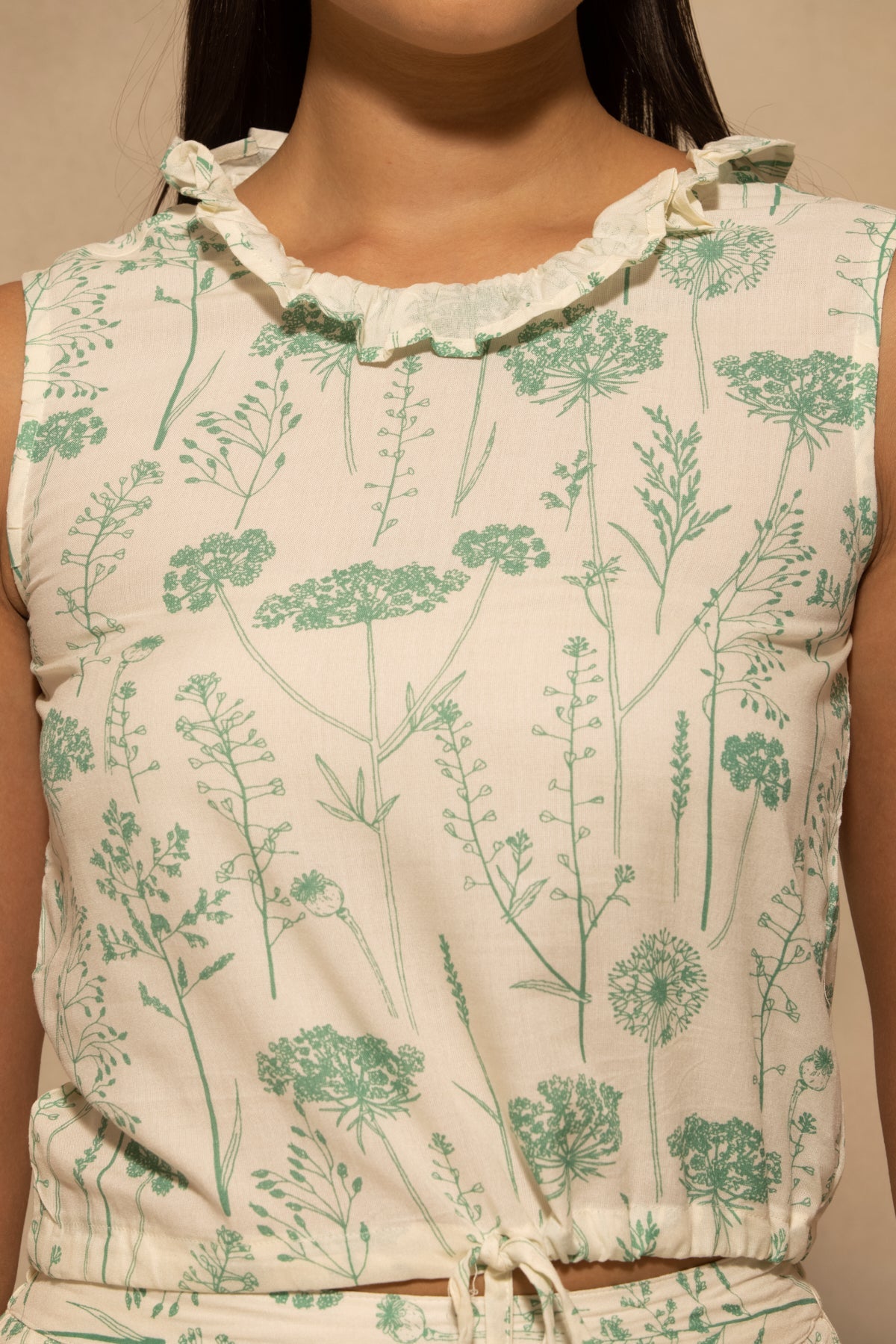 Cream Printed Co-Ord Set