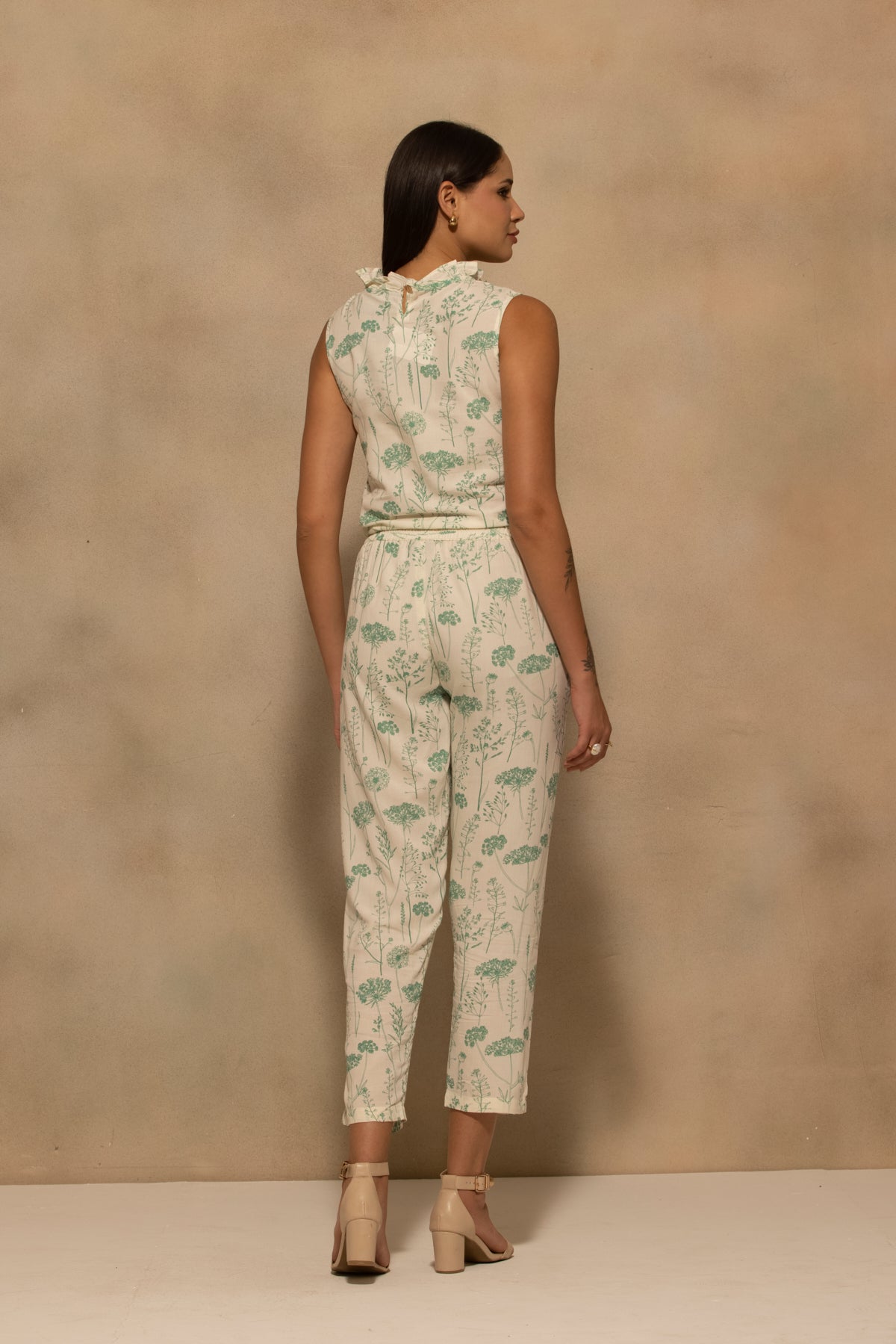 Cream Printed Co-Ord Set
