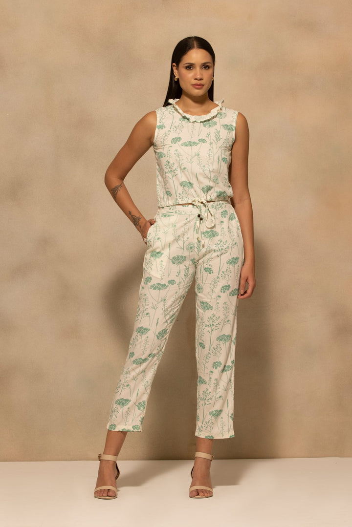 Cream Printed Co-Ord Set