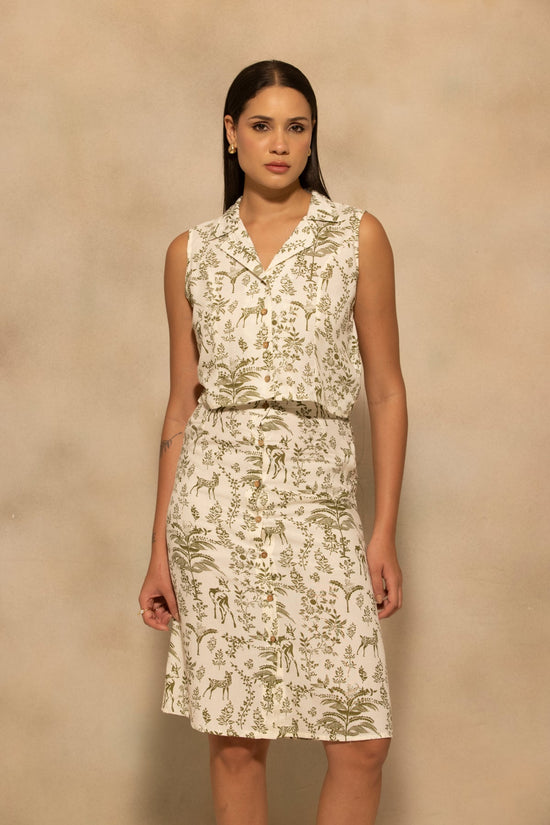Cream Printed Co-Ord Set